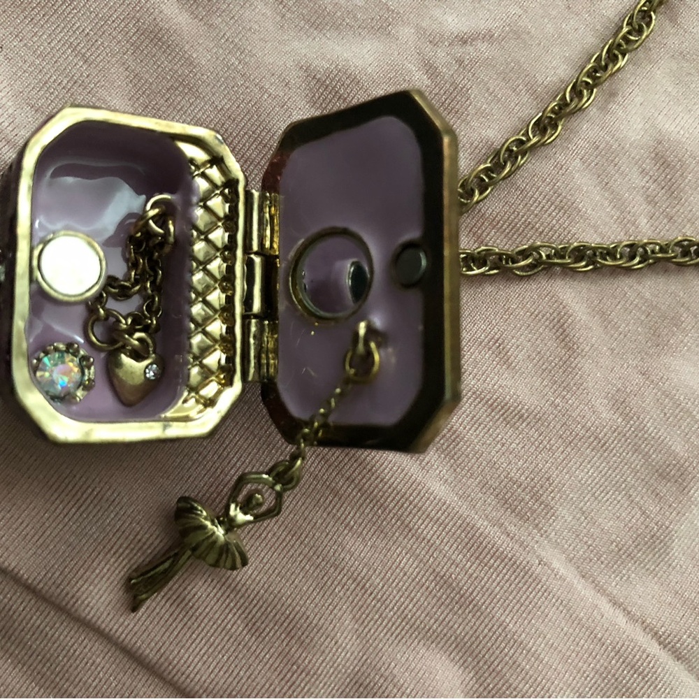 Betsey Johnson ballerina long necklace - Picture 2 of 6